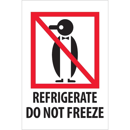 Box Partners 4 x 6 in. Refrigerate Do Not Freeze Labels IPM505